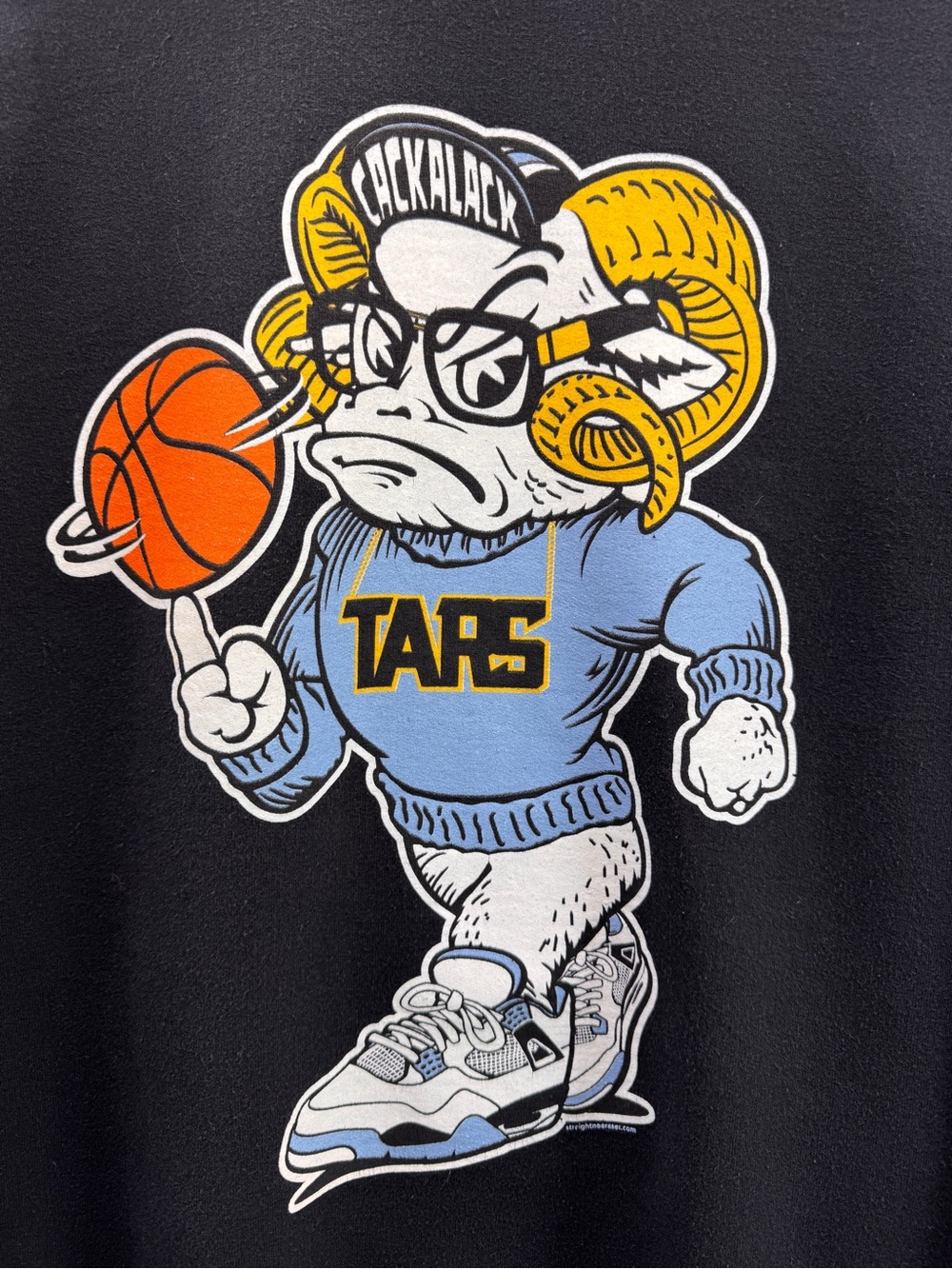 UNC Tar Heels TARS BLACKMON Crewneck Sweatshirt Black Size M/L College Gameday - Picture 2 of 7